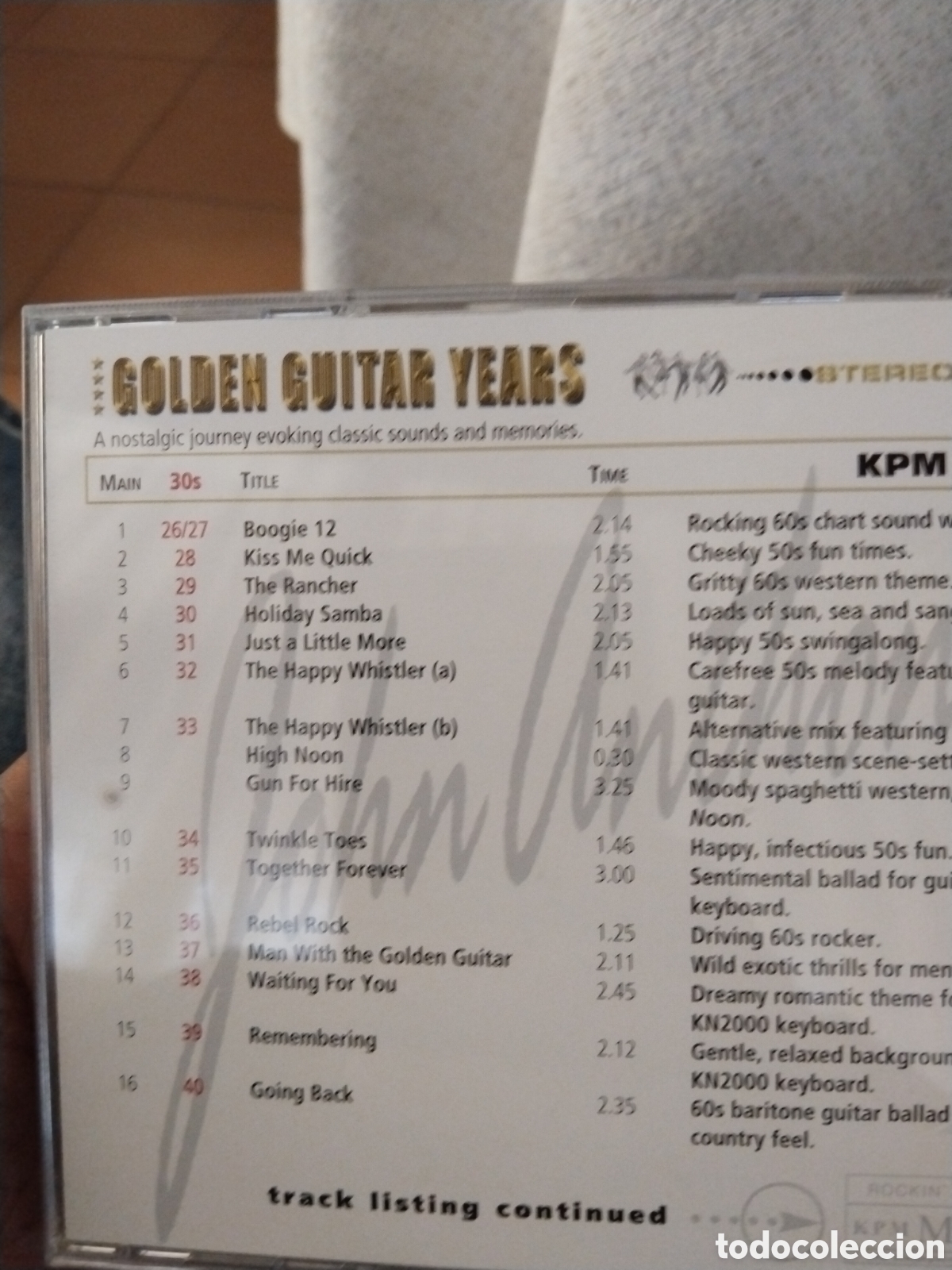 CDs de m&uacute;sica: John Anthony golden guitar years cd - Foto 2