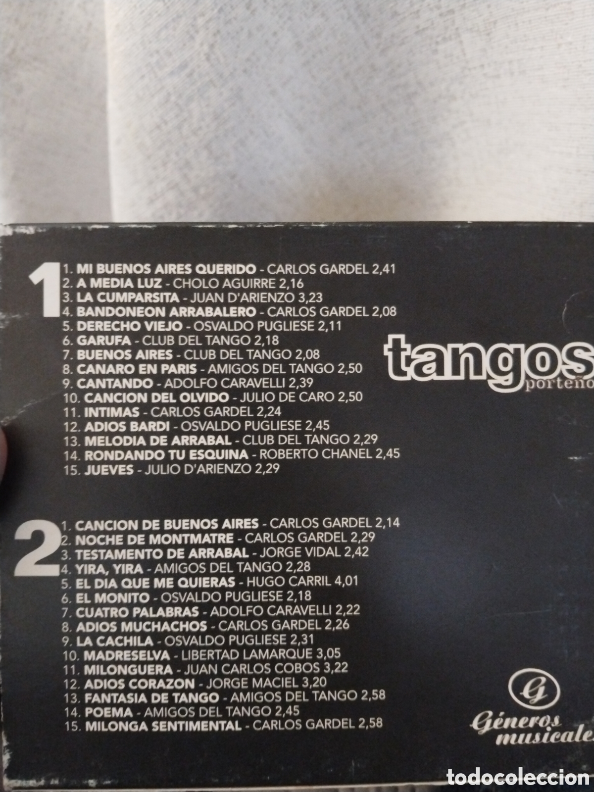CDs de m&uacute;sica: Tangos porte&ntilde;os CD doble - Foto 2
