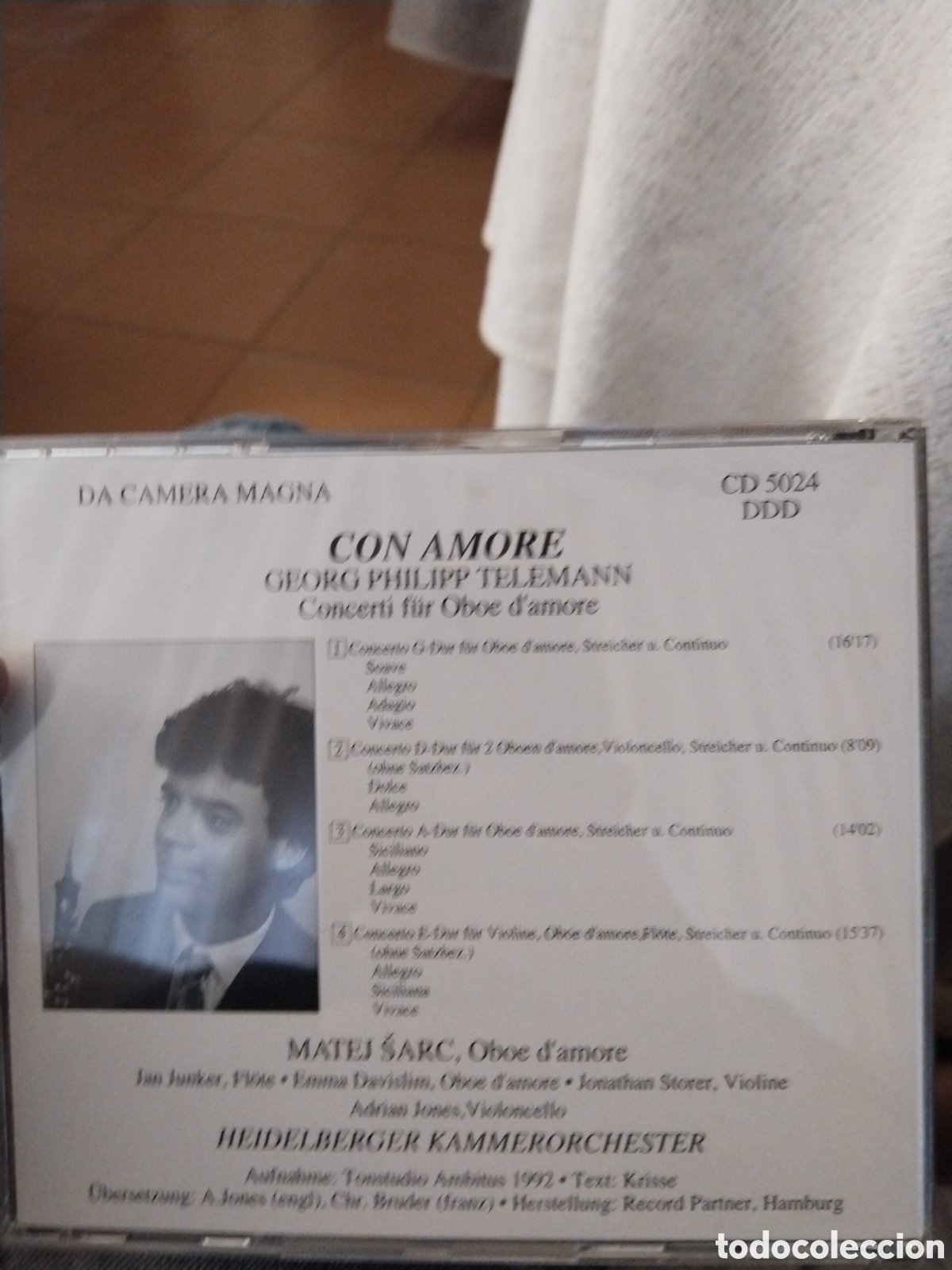CDs de m&uacute;sica: Georg Philipp Telemann con amore - Foto 2
