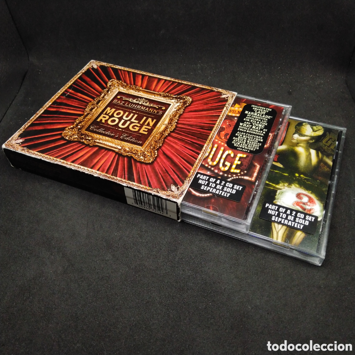 CDs de m&uacute;sica: MOULIN ROUGE - VARIOS - BSO - CD DOBLE CON CAJA CART&Oacute;N 2001 - CD DOBLE - DISCOS VERIFICADOS