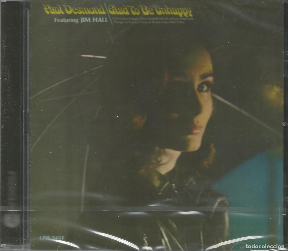 CDs de m&uacute;sica: CD Paul Desmond &lrm;- Glad To Be Unhappy(RCA Victor, 1965)- Reedici&oacute;n 2017 + 3 Temas Extra - Cool Jazz