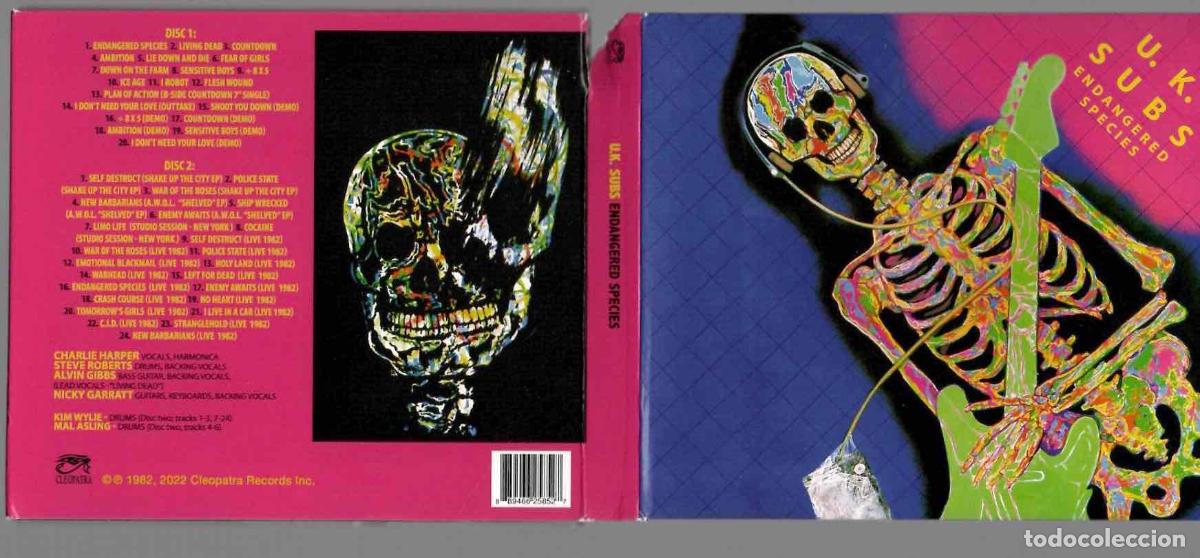CDs de m&uacute;sica: 2 CD U.D. SUBS ENDANGERED SPECIES. CLEOPATRA 2022