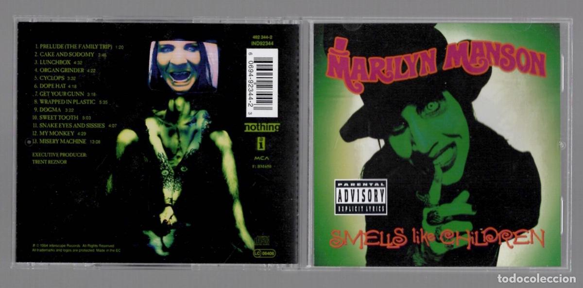 CDs de m&uacute;sica: CD MARILYN MANSON SMELLS LIKE CHILDREN. NOTHING 1994