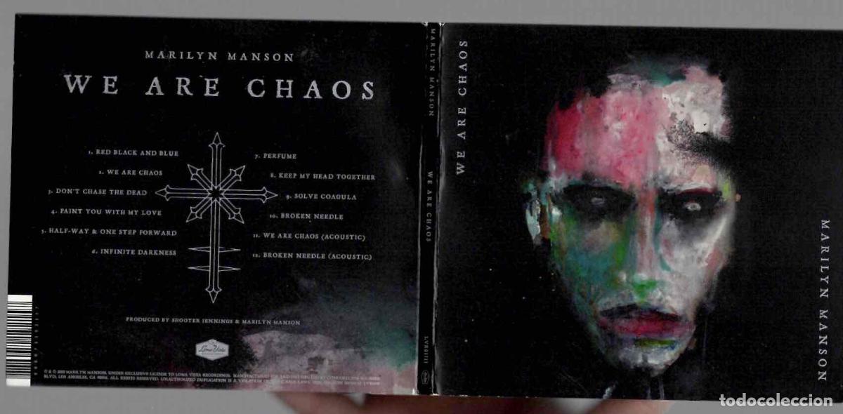 CDs de m&uacute;sica: CD MARILYN MANSON WE ARE CHAOS. LOMA VISTA 2020