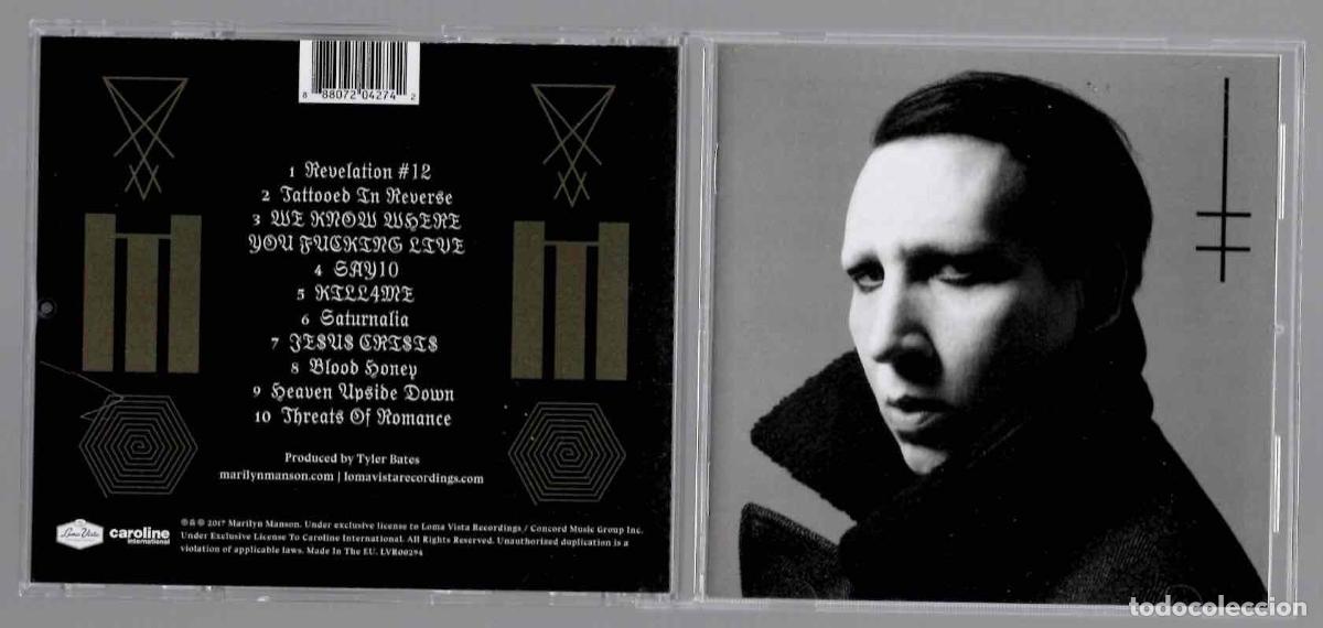 CDs de m&uacute;sica: CD MARILYN MANSON HEAVEN UPSIDE DOWN. CAROLINE 2017
