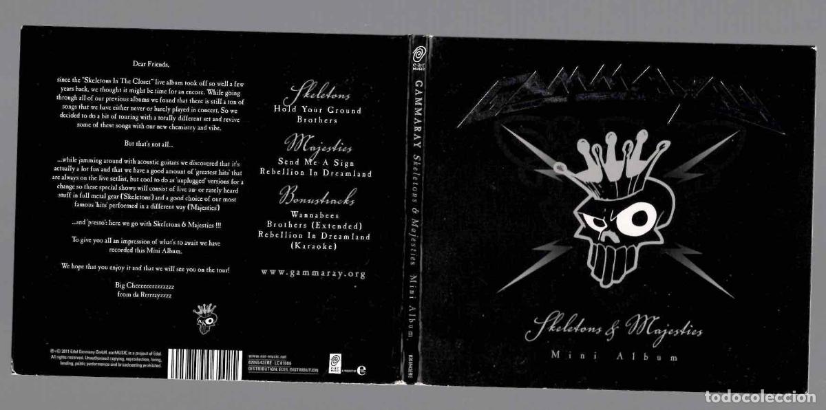 CDs de m&uacute;sica: CD GAMMA RAY SKELETONS & MAJESTIES. MINI ALBUM