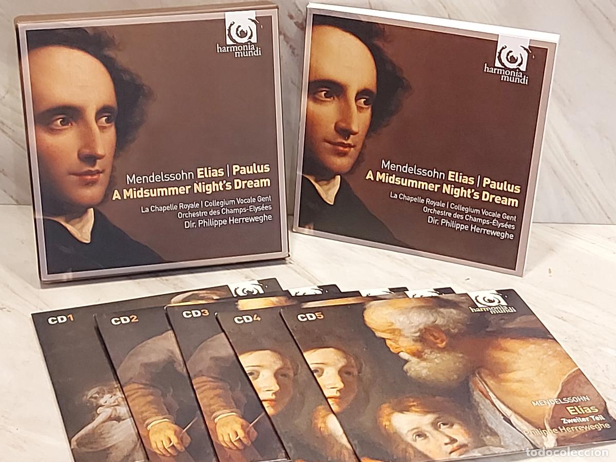 CDs de m&uacute;sica: MENDELSSOHN | ELIAS &middot; PAULUS &middot; A MIDSUMMER NIGHT'S DREAM | HERREWEGHE | 5 CD HARMONIA MUNDI
