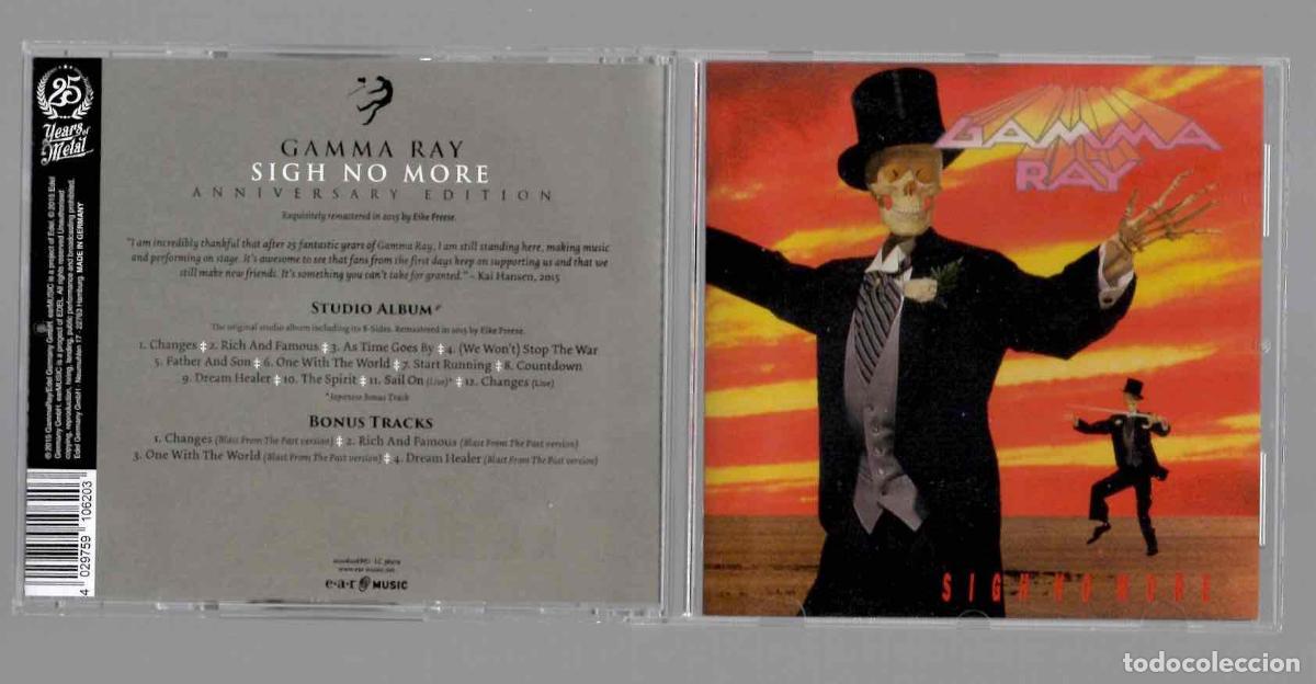 CDs de m&uacute;sica: CD GAMMA RAY SIGH NO MORE. EAR MUSIC 2015
