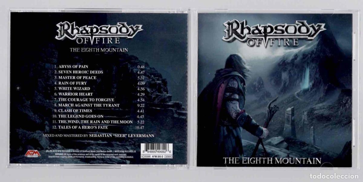 CDs de m&uacute;sica: CD RHAPSODY OF FIRE. THE EIGHTH MOUNTAIN. AFM RECORDS 2019