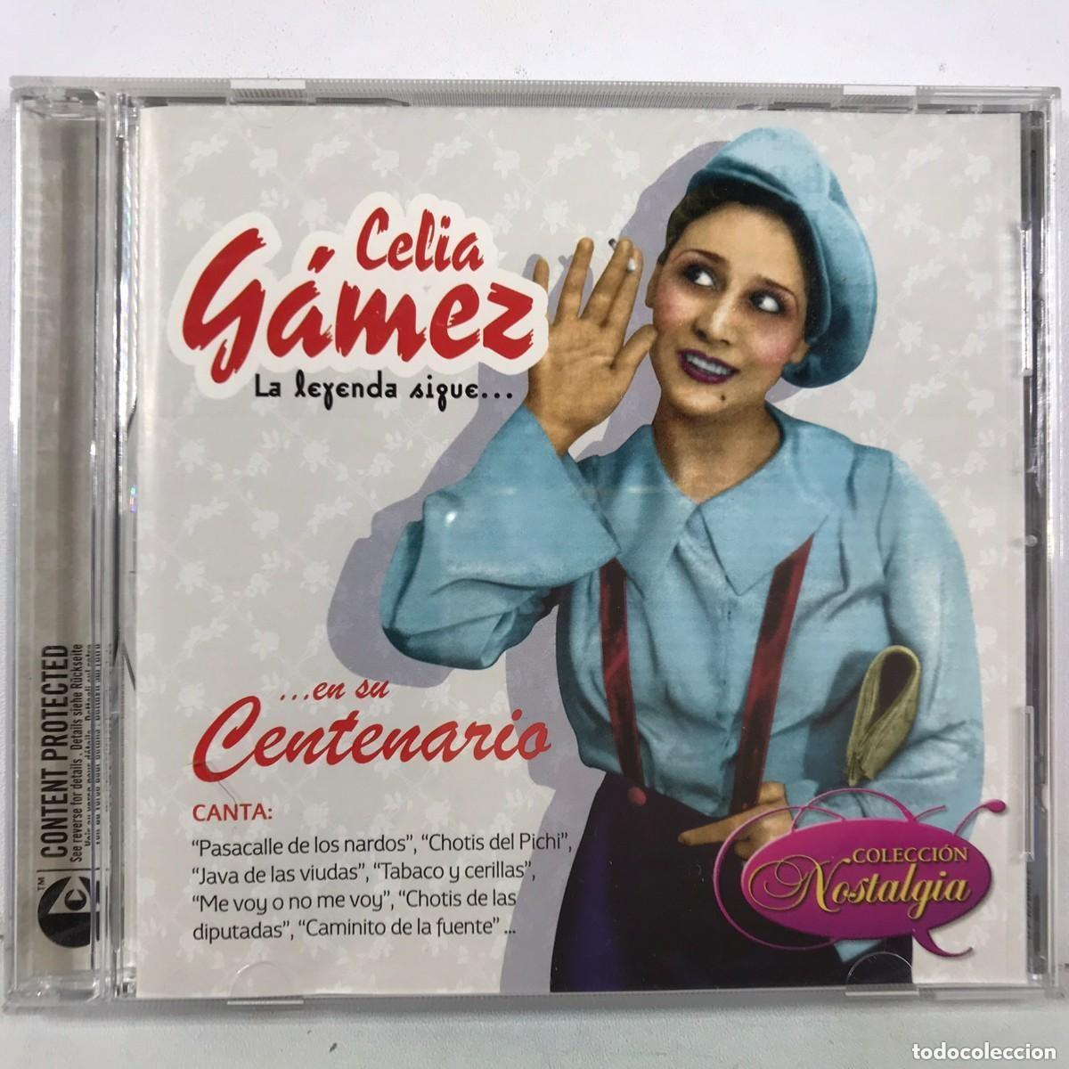 CDs de m&uacute;sica: CELIA GAMEZ &rdquo;La leyenda sigue...&rdquo;(Colecci&oacute;n nostalgia)