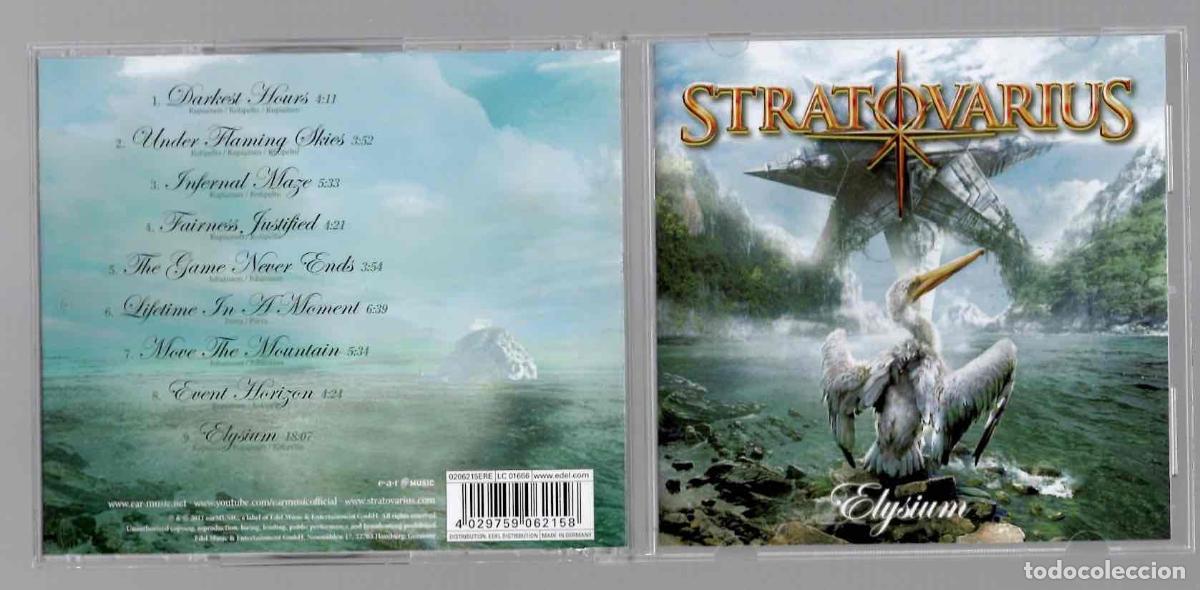CDs de m&uacute;sica: CD STRATOVARIUS ELYSIUM. EAR MUSIC 2011