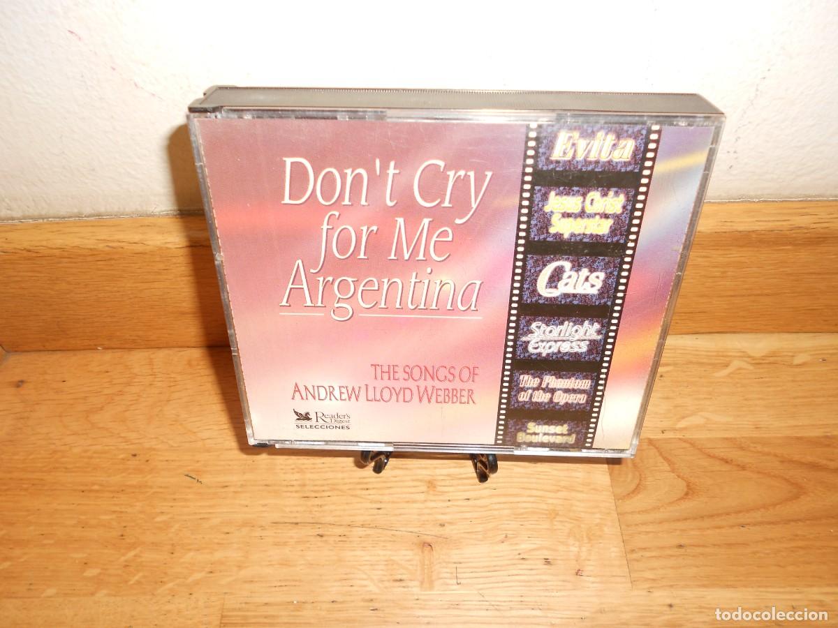 CDs de Musique: THE SONGS of ANDREW LLOYD WEBBER : DON'T CRY FOR ME ARGENTINA - 3 CDs - 1&euro;y+