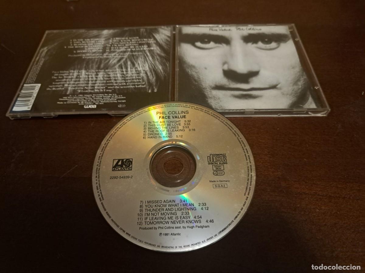CDs de m&uacute;sica: PHIL COLLINS - CD - FACE VALUE - IN THE AIR TONIGHT - SERIE EL PAIS - LOS DISCOS DE TU VIDA