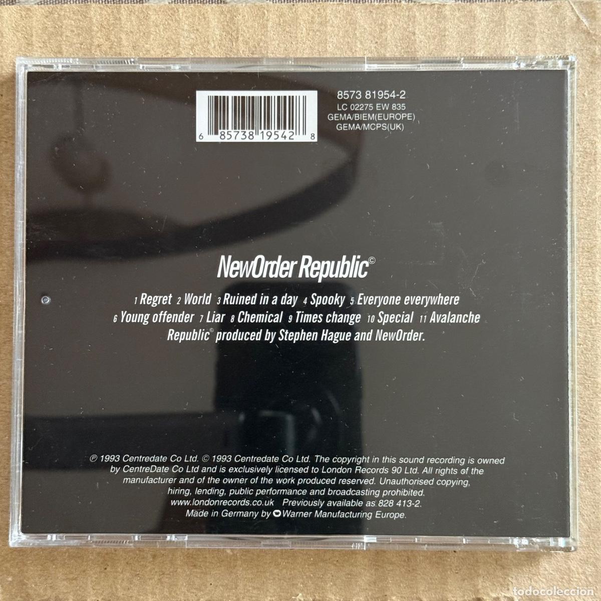 CDs de m&uacute;sica: New Order &rdquo;Republic&rdquo; CD - Foto 2