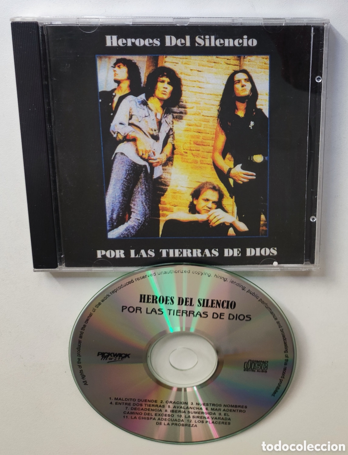 CDs de m&uacute;sica: H&Eacute;ROES DEL SILENCIO - POR LAS TIERRAS DE DIOS / LIVE IN MADRID & BARCELONA 1995 - PICKWICK MUSIC