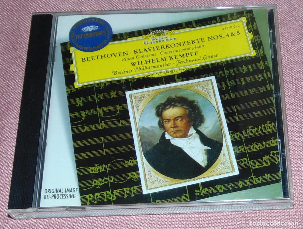 CDs de m&uacute;sica: BEETHOVEN - KEMPFF - CONCIERTOS PARA PIANO N&ordm; 4 Y 5 - BERLINER PHILHARMONIKER - LEITNER - CD ALBUM