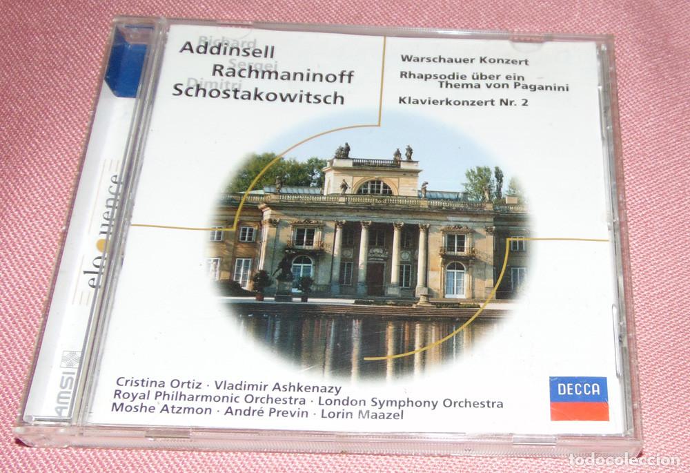 CDs de m&uacute;sica: RACHMANINOFF - SCHOSTAKOWITSCH - ADDINSELL - ORTIZ - ASHKENAZY - CD ALBUM DECCA - GERMANY