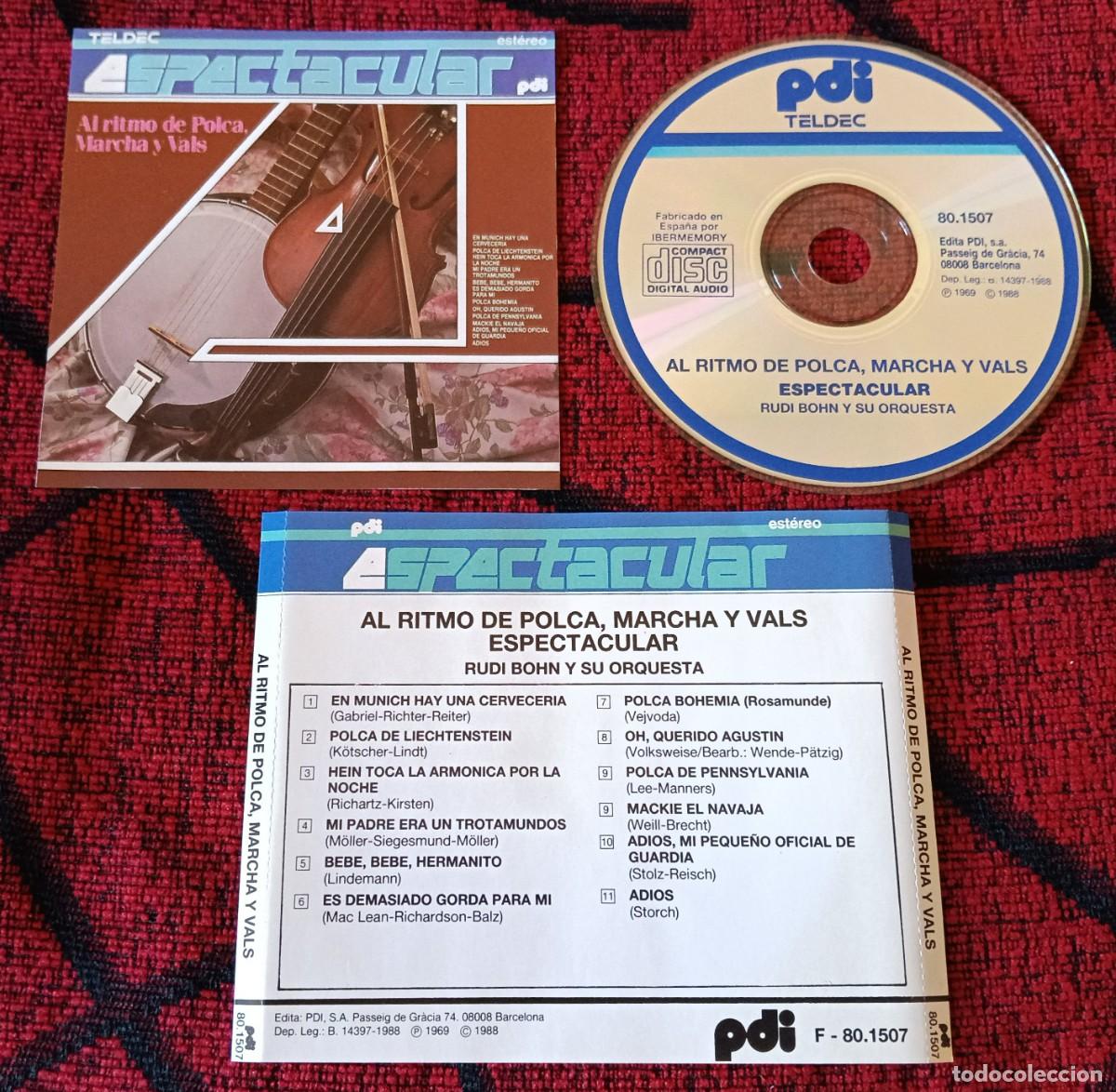 CDs de m&uacute;sica: RUDI BOHN & ORCHESTRA ** Al Ritmo De Polca, Marcha Y Vals ** CD 1988