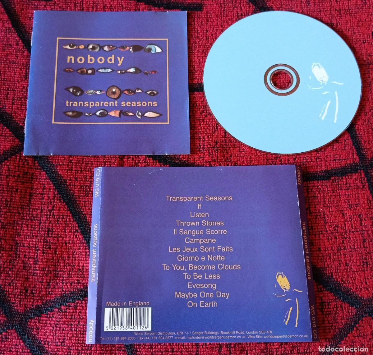 CDs de m&uacute;sica: NOBODY ** Transparent Seasons ** CD 1998 UK