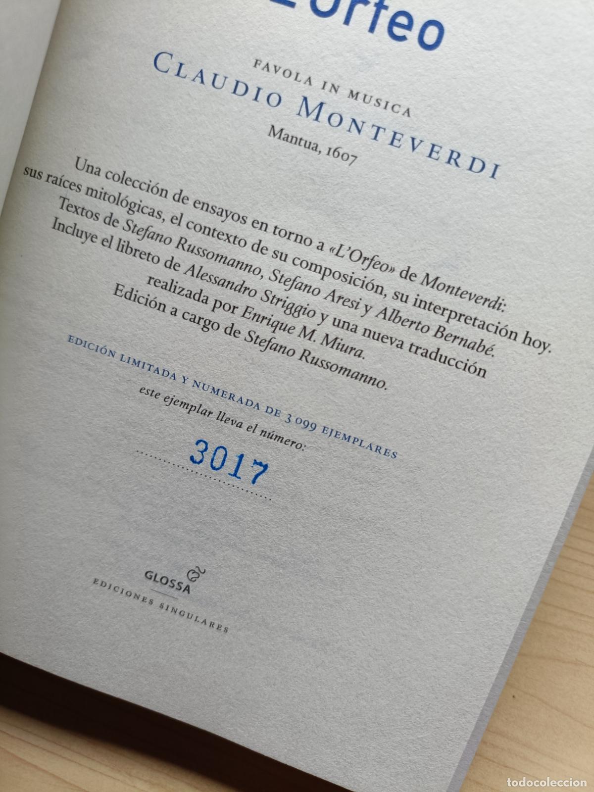 CDs de m&uacute;sica: L&acute;Orfeo. Claudio Monteverdi. Glossa Ediciones Singulares. - Foto 5