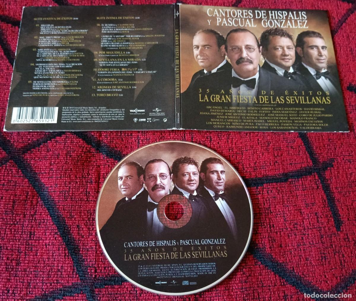 CDs de m&uacute;sica: CANTORES DE HISPALIS Y PASCUAL GONZALEZ ** 35 A&ntilde;os De Exitos ** CD 2010
