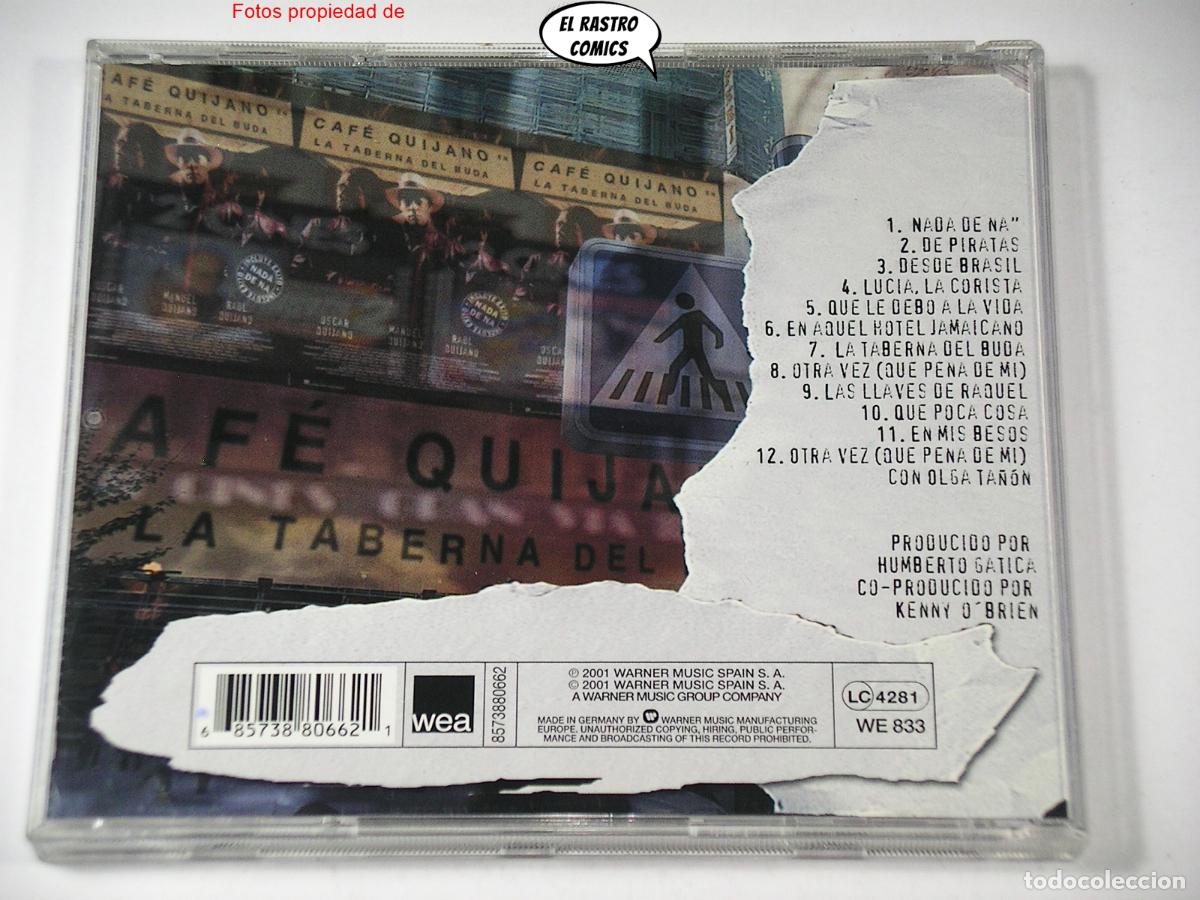 CDs de m&uacute;sica: Caf&eacute; Quijano, La Taberna Del Buda, CD Wea 2001 - Foto 2