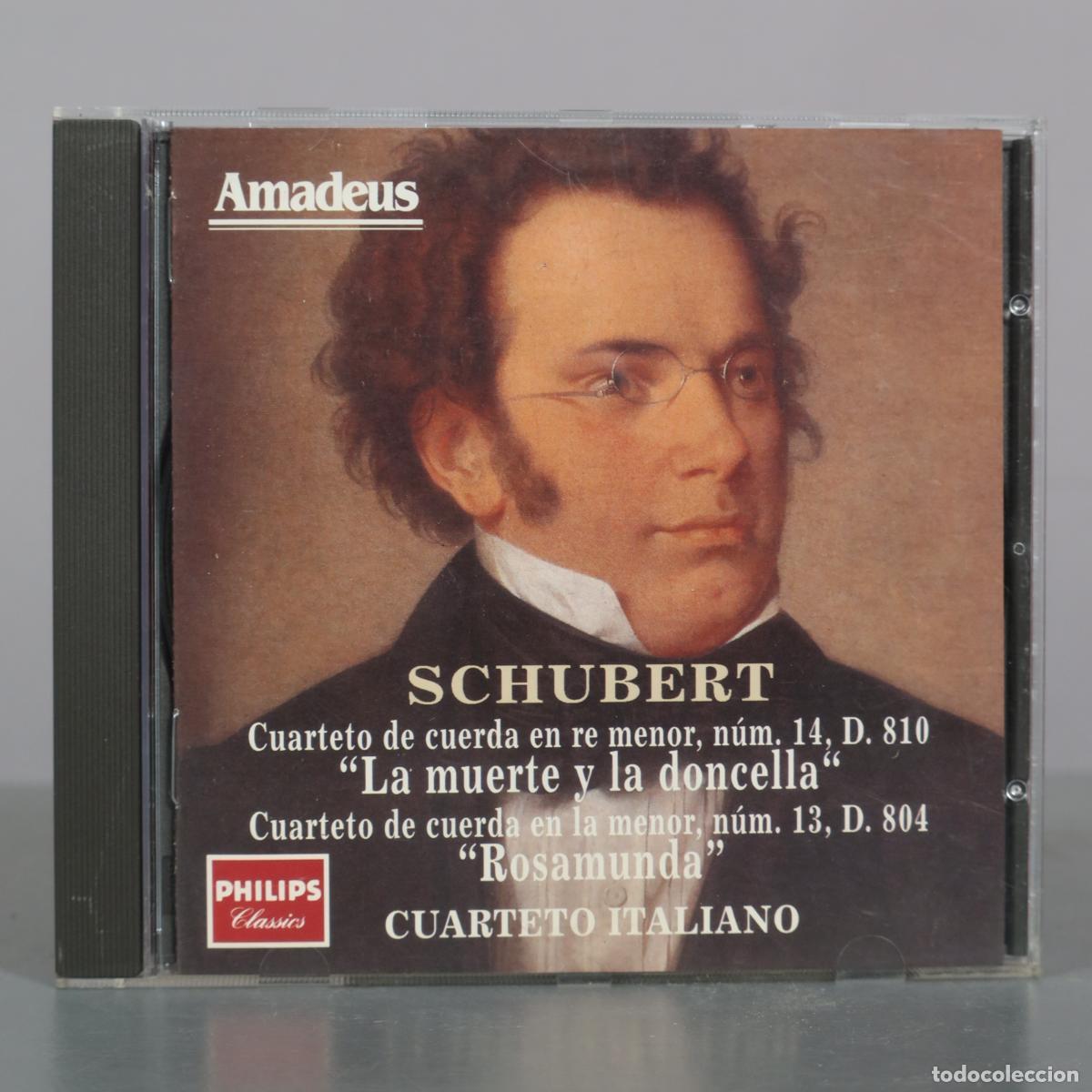 CDs de m&uacute;sica: CD. Schubert - Cuarteto de cuerda en re menor, n&uacute;m. 14, D. 810 - La muerte y la doncella - Cuarteto