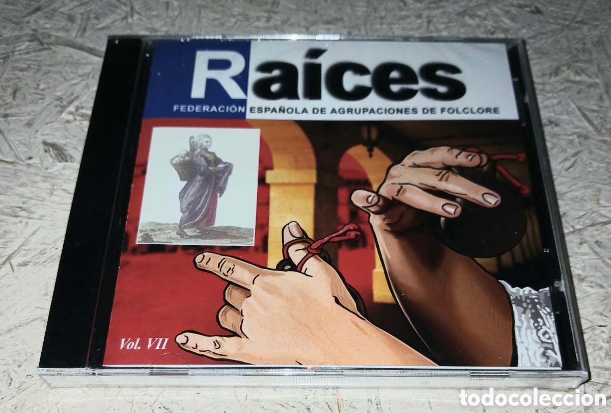CDs de m&uacute;sica: CD precintado Ra&iacute;ces Vol. VII Federaci&oacute;n Espa&ntilde;ola de Agrupaciones Folclore F.E.A.F. Fonoruz / INAEM