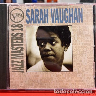 CDs de m&uacute;sica: Sarah Vaughan - Jazz Masters 18- 0020831479929