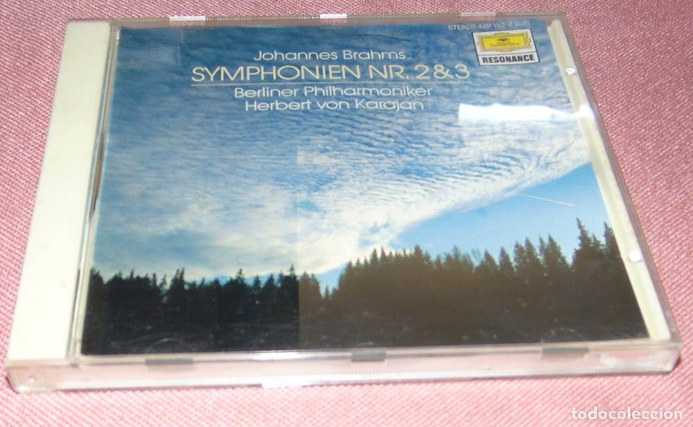 CDs de m&uacute;sica: JOHANNES BRAHMS - SYMPHONIEN N&ordm; 2 & 3 - BERLINER PHILHARMONIKER - KARAJAN - CD ALBUM GERMANY