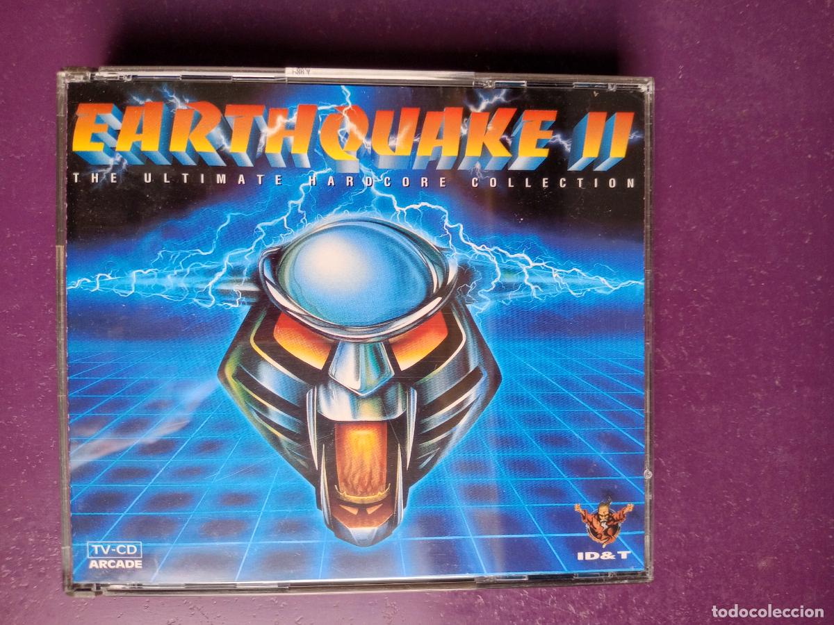 CDs de m&uacute;sica: Earthquake II (The Ultimate Hardcore Collection) - DOBLE CD ARCADE 1995 - 32 TEMAS - GABBER, MAKINA