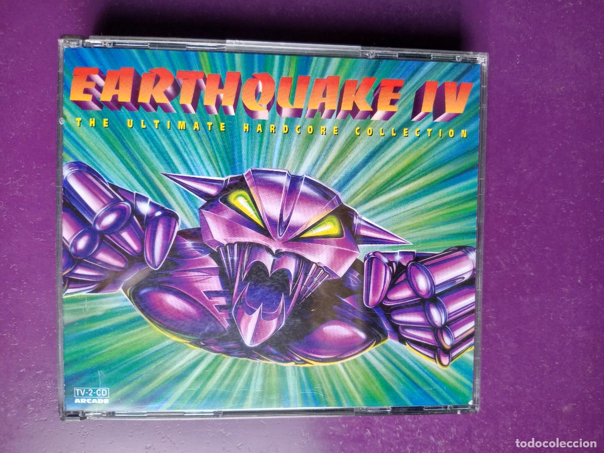 CDs de m&uacute;sica: Earthquake IV (The Ultimate Hardcore Collection) - DOBLE CD ARCADE 1996 - 32 TEMAS - GABBER, MAKINA