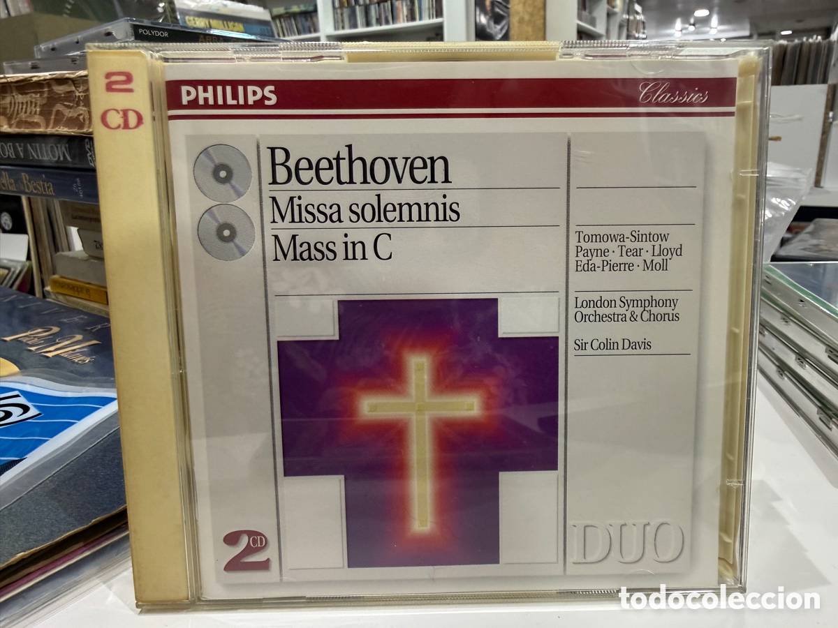 CDs de m&uacute;sica: Beethoven - Colin Davis - Missa Solemnis, Messe In C (2xCD)