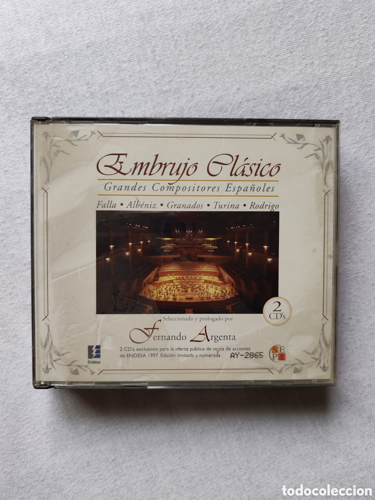 CDs de m&uacute;sica: Embrujo Cl&aacute;sico. Grandes Compositores Espa&ntilde;oles. Fernando Argenta - 2 CDs, Limited Edition