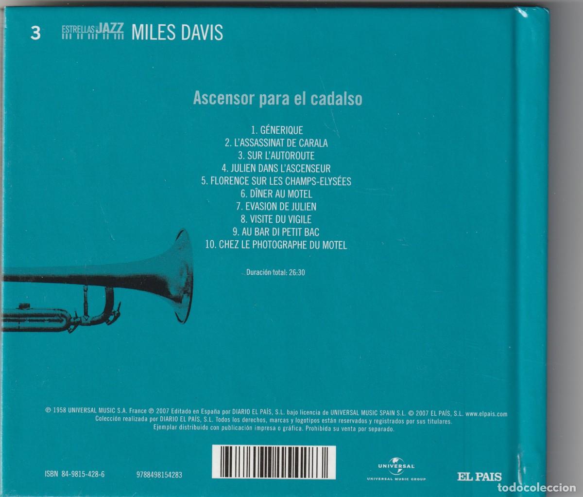 CDs de m&uacute;sica: MILES DAVIS - ASCENSOR PARA EL CADALSO (CD + LIBRETO UNIVERSAL-EL PAIS 2007) - Foto 2