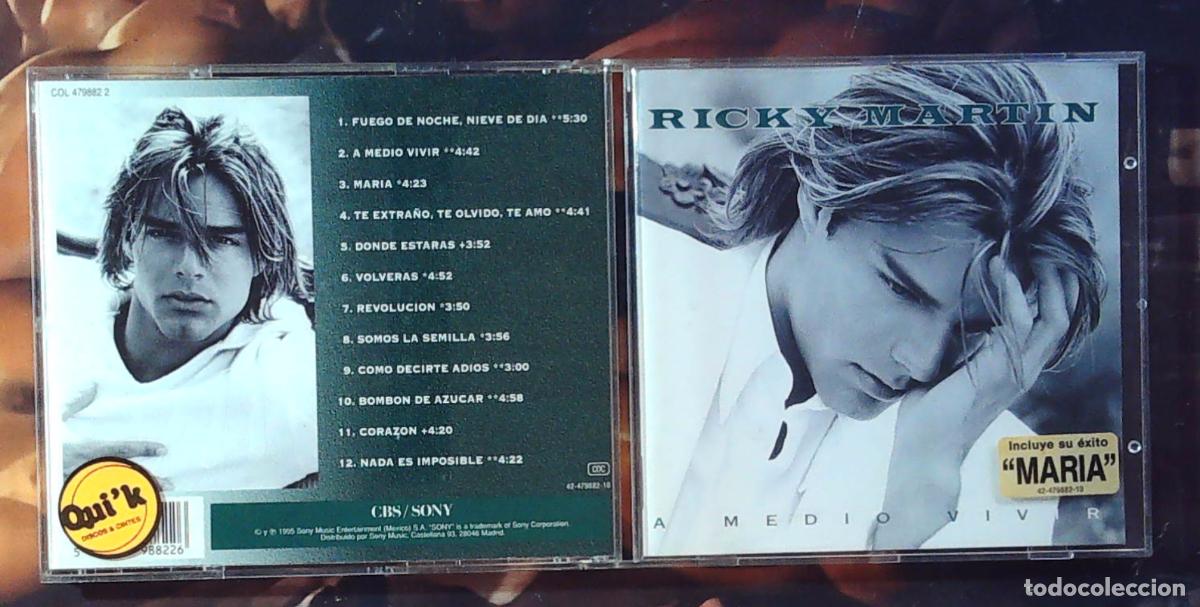 CDs de m&uacute;sica: ricky martin cd maria a medio vivir