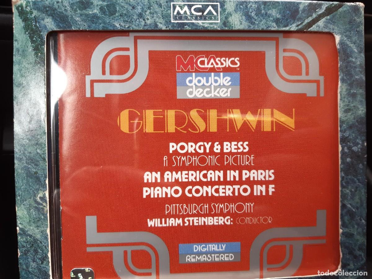 CDs de m&uacute;sica: 2 CD GEORGE GERSHWIN AMERICAN IN PARIS PIANO AARON COPLAND BILLY THE KID RODEO APPALACHIAN SALON MEX