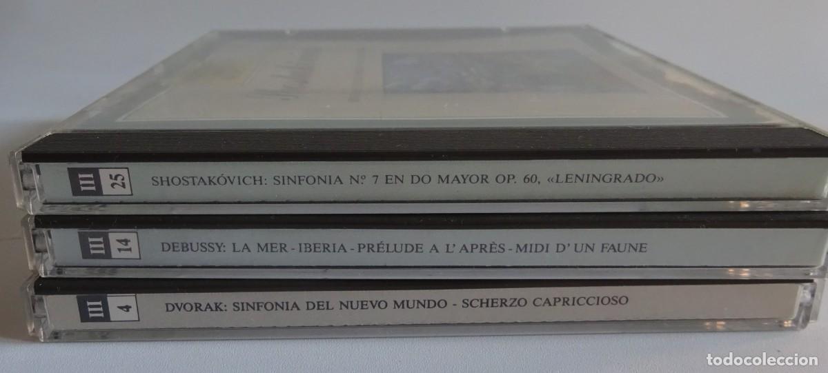 CDs de m&uacute;sica: LOTE 3 CD COLECCION MAESTROS DE LA MUSICA, DVORAK, DEBUSSY, SHOSTAKOVICH, VOLUMEN III, 1989