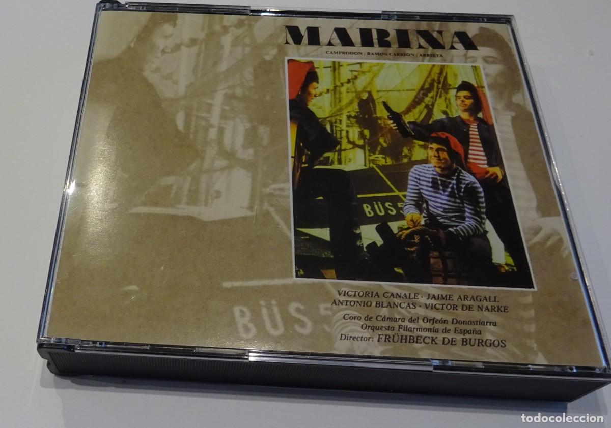 CDs de m&uacute;sica: 2 CD MARINA, CORO DEL ORFEON DONOSTIARRA, FRUHBECK DE BURGOS, 1987