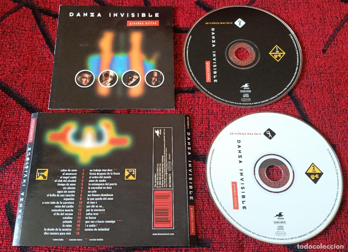 CDs de m&uacute;sica: DANZA INVISIBLE ** Grandes Exitos (Un Trabajo Muy Duro) ** CD DOBLE 2000
