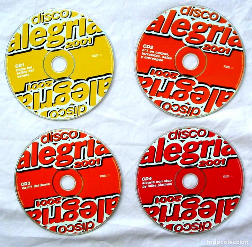 CDs de m&uacute;sica: DISCO ALEGRIA 2001 - COMPLETO 4 CD,S EN ESTUCHES - VER DESCRIPCI&Oacute;N Y FOTOS