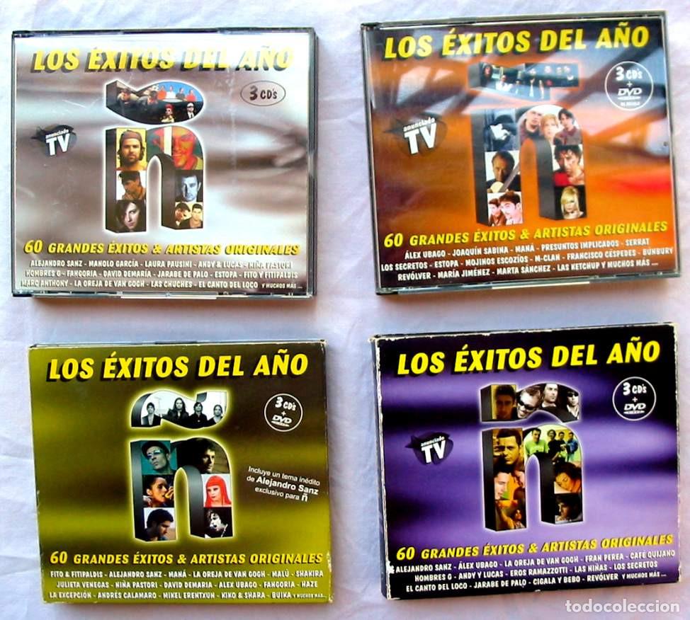 CDs de m&uacute;sica: &Ntilde; / LOS &Eacute;XITOS DEL A&Ntilde;O - CAJAS DE VARIOS A&Ntilde;OS INCOMPLETAS - VER DESCRIPCI&Oacute;N Y FOTOS