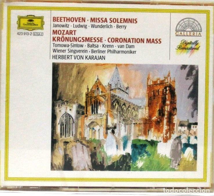 CDs de m&uacute;sica: BEETHOVEN - MISSA SOLEMNIS - MOZART - CAJA 2 CD