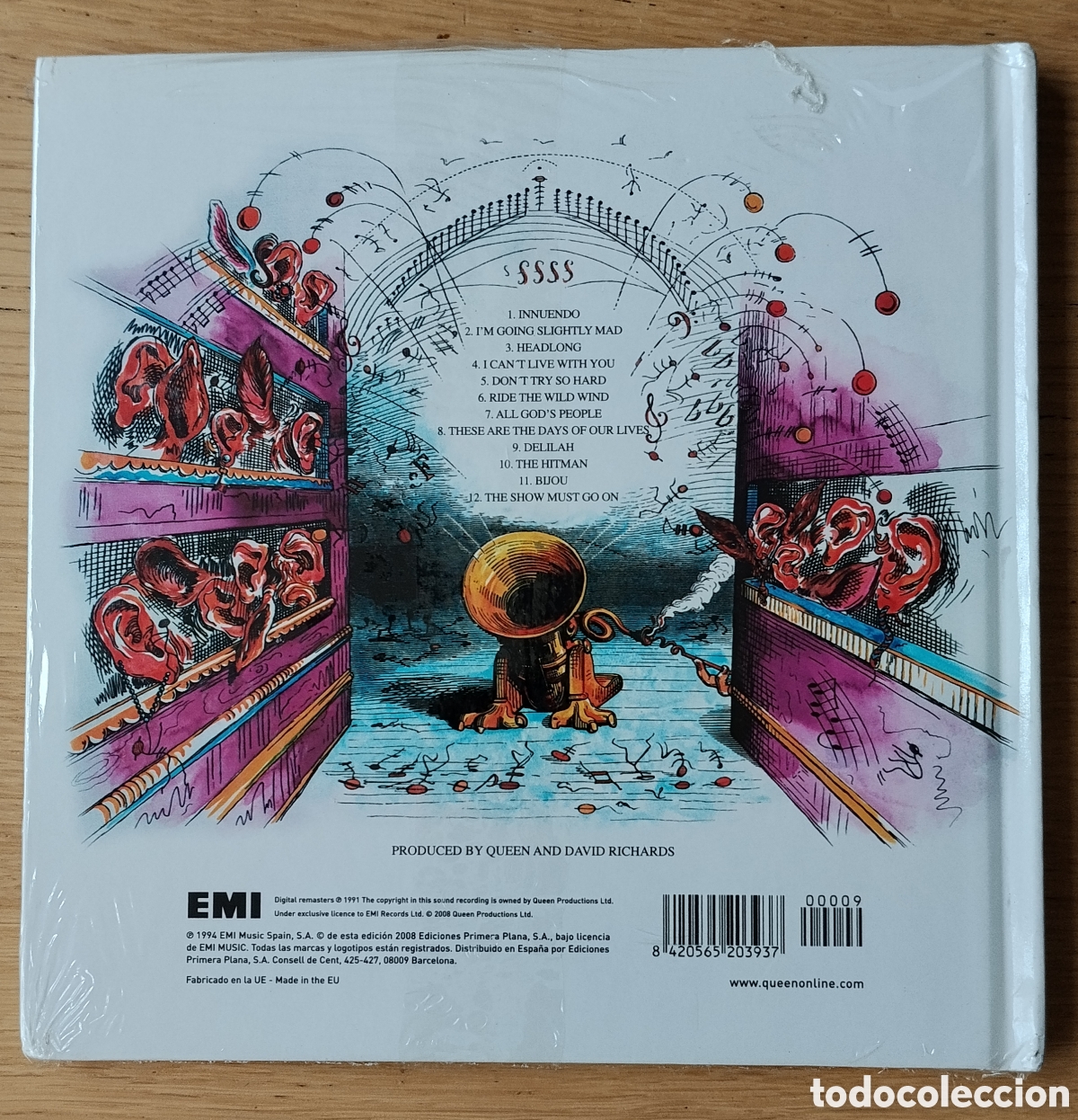 CDs de m&uacute;sica: QUEEN: &rdquo;INNUENDO&rdquo; DIGIBOOK (CD+LIBRO) 2008 - EDICI&Oacute;N REMASTERIZADA - Foto 2
