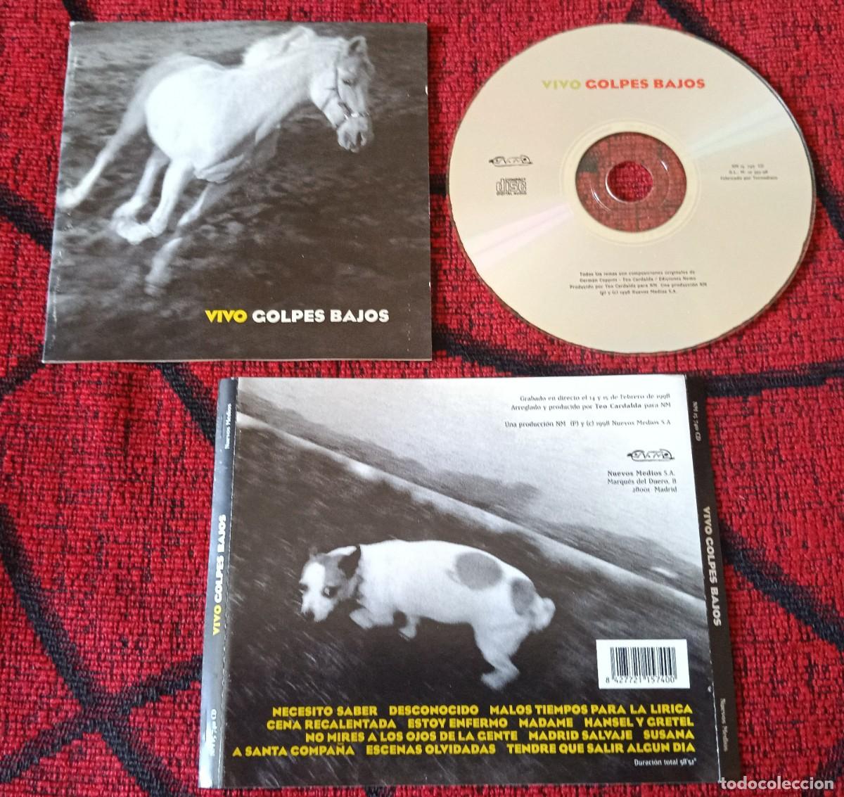 CDs de m&uacute;sica: GOLPES BAJOS ** Vivo ** CD 1998