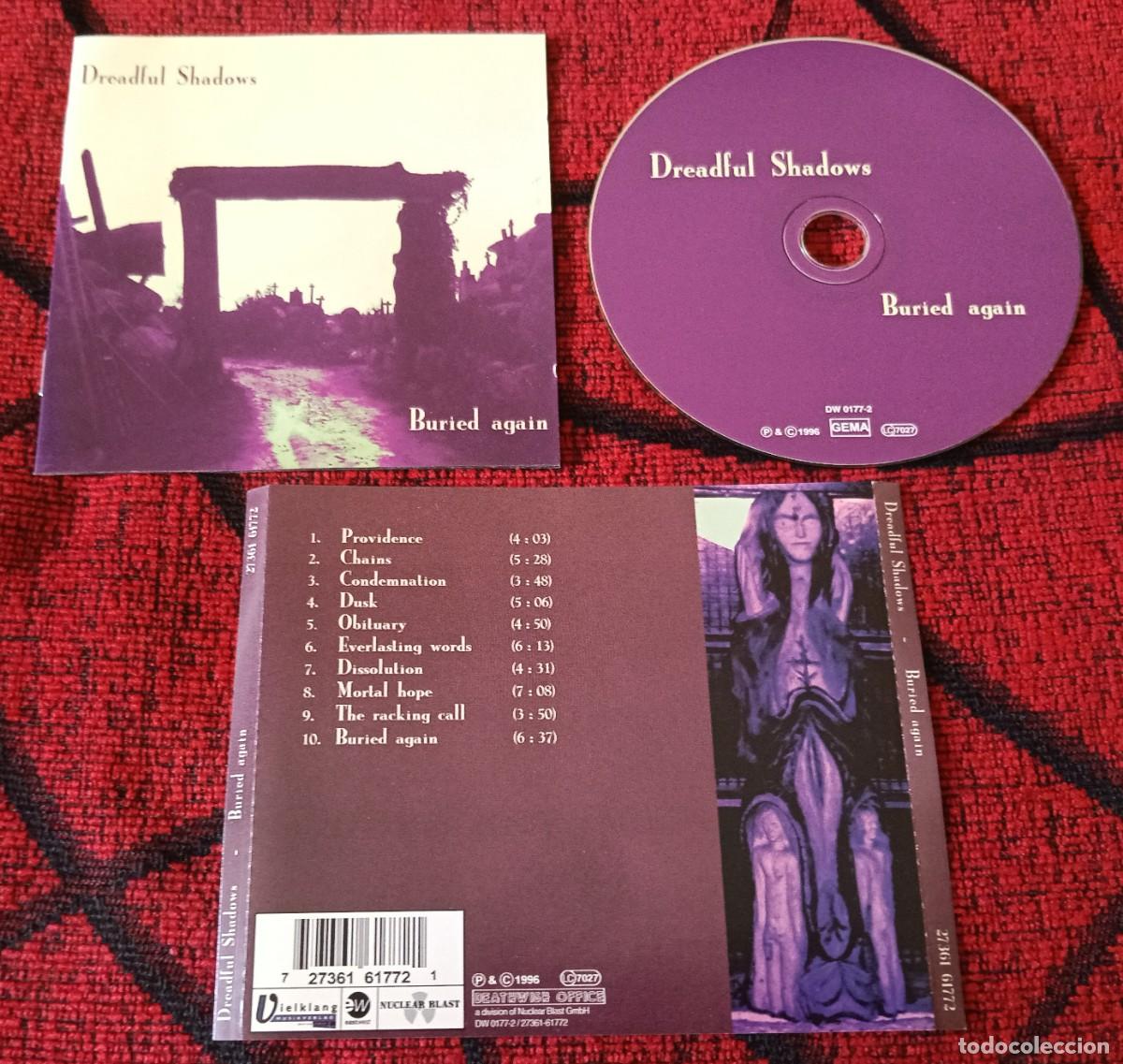 CDs de m&uacute;sica: DREADFUL SHADOWS ** Buried Again ** CD 1996