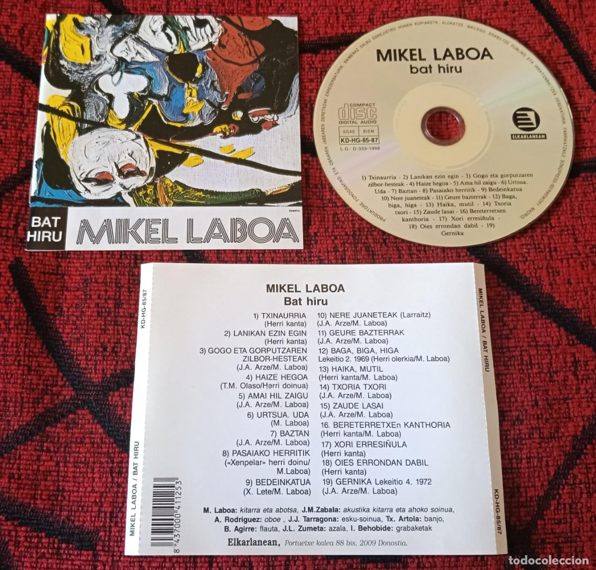 CDs de m&uacute;sica: MIKEL LABOA ** Bat Hiru ** CD 1998