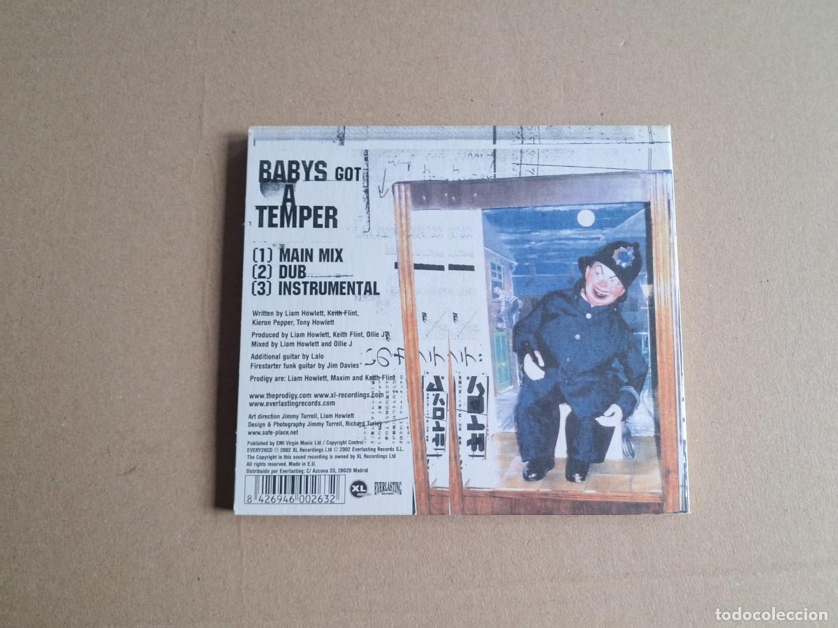 CDs de m&uacute;sica: PRODIGY - BABYS GOT A TEMPER CD SINGLE DIGIPACK 2002 3 TEMAS - Foto 3