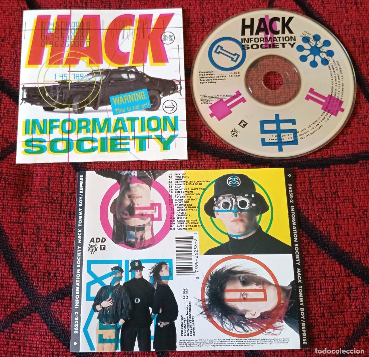 CDs de m&uacute;sica: INFORMATION SOCIETY ** Hack ** CD 1990 USA