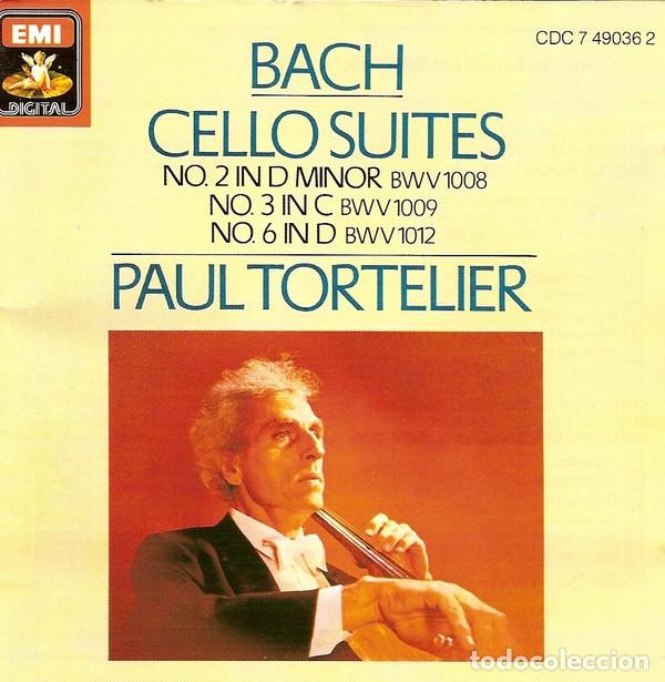 CDs de m&uacute;sica: Bach - Paul Tortelier - Cello Suites Nos. 2, 3 & 6 (CD)